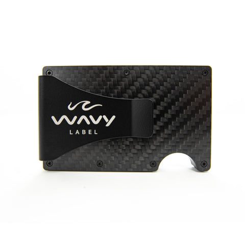 Wavy Label Carbon Fiber Wallet