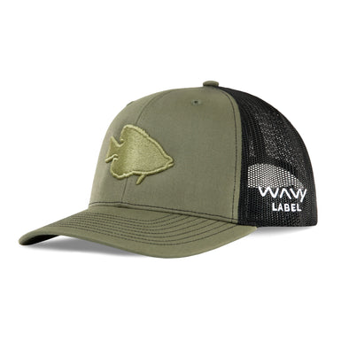 Wavy Embroidered 3D Puff Crappie Hat