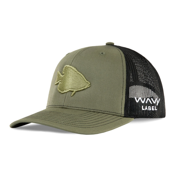 Wavy Embroidered 3D Puff Crappie Hat